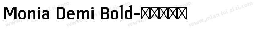 Monia Demi Bold字体转换
